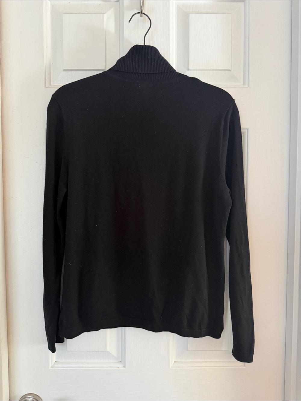 Chico's Black Ribbed Turtleneck sweater medium - Picture 3 of 5